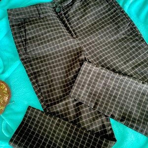 LOFT high waist skinny size 8 plaid pants